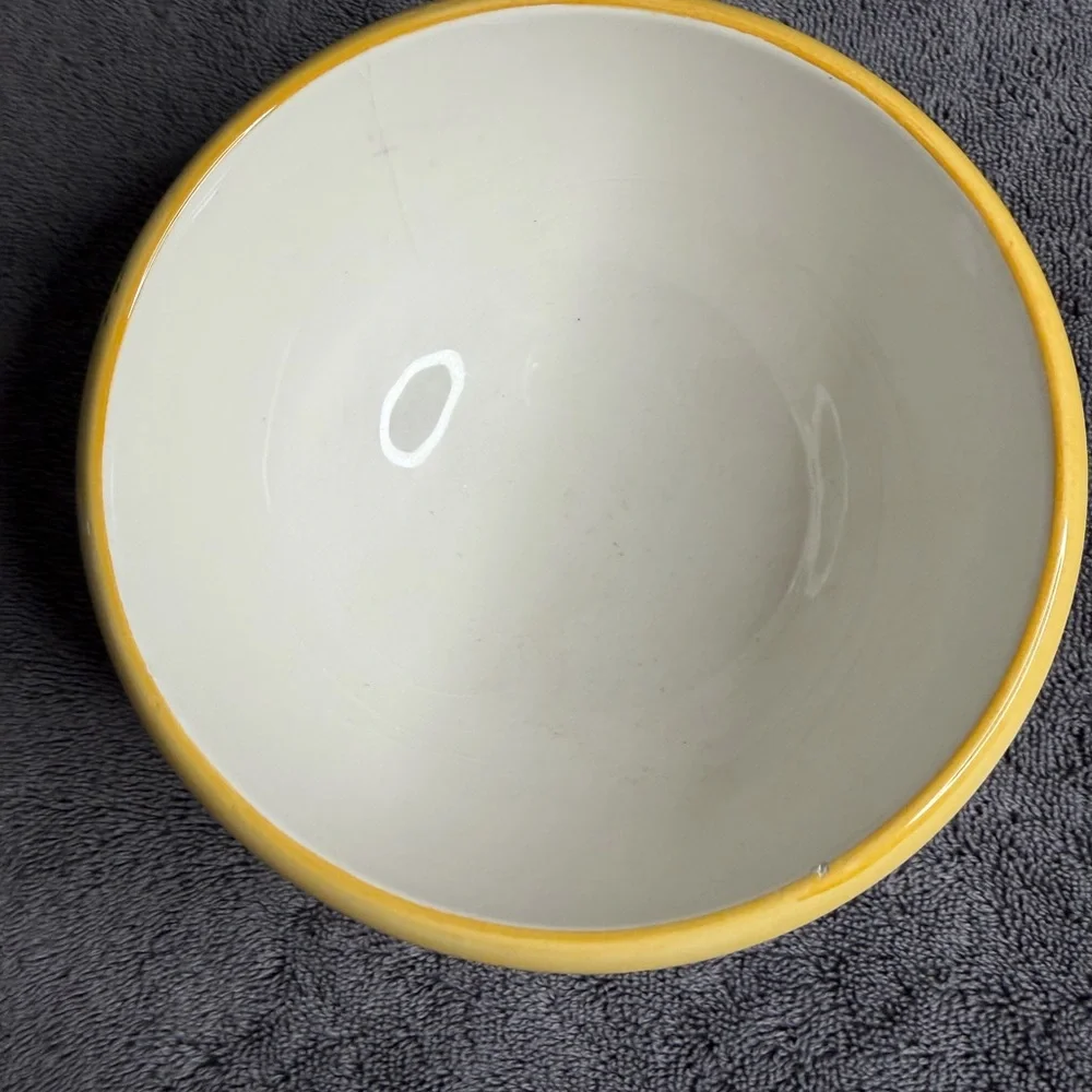 William Sonoma Rooster Script Soup/Cereal Bowl